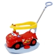Детский автомобиль-качалка "Молния МакКуин" ручка-толкатель, пояс безопасности, платформа, рация инфо 10328a.