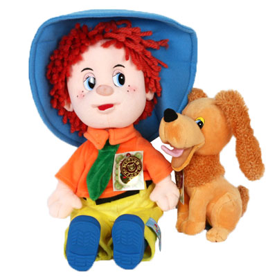 Незнайка и собака Булька Набор из 2 мягких говорящих игрушек Серия: Мульти-Пульти инфо 10409a.