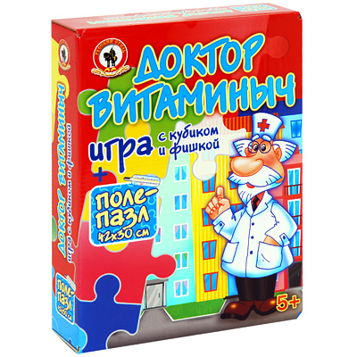 Настольная игра "Доктор Витаминыч" маркеров, инструкция на русском языке инфо 6348c.