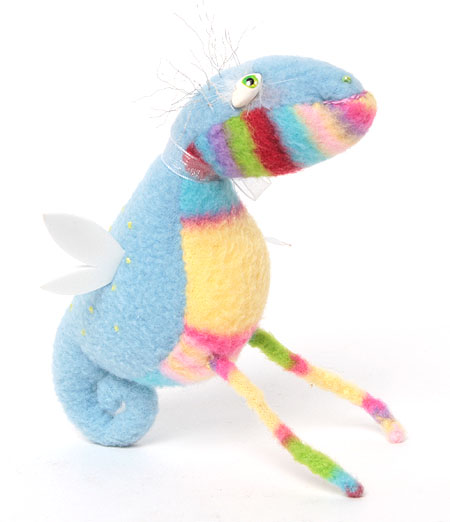 Авторская игрушка "Динозаврик с крыльями" - Ручная работа прекрасным оригинальным подарком к празднику! инфо 5225e.