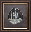 Картина из камня "Петропавловка" Агат, бирюза, янтарь, лидит, яшма Ручная работа (в зависимости от наличия камня) инфо 13570f.