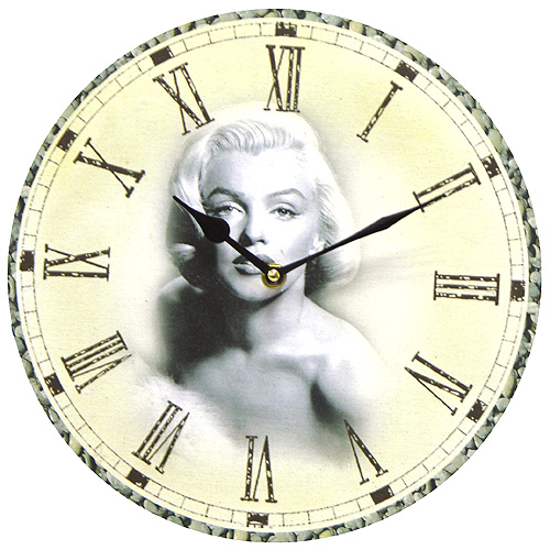Настенные кварцевые часы "Мэрилин Монро" циферблат часов не защищен стеклом! инфо 13644f.