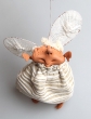 Авторская подвесная кукла "Полосатый ангел" - Ручная работа подарком Вашим друзьям и близким инфо 13645f.