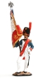 Орлоносец 1-го полка пеших гренадер, 1812 г , Франция Оловянная миниатюра Авторская роспись Авторская работа Мастерская "Чекан" 2008 г инфо 2332h.