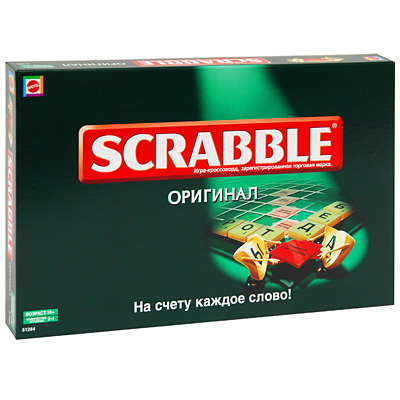 Игра в слова "Scrabble" правила игры, 1 игровое поле инфо 30a.