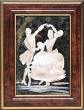 Картина из камня "Танец" Лабрадорит, мрамор, барит, яшма Ручная работа (в зависимости от наличия камня) инфо 13698h.